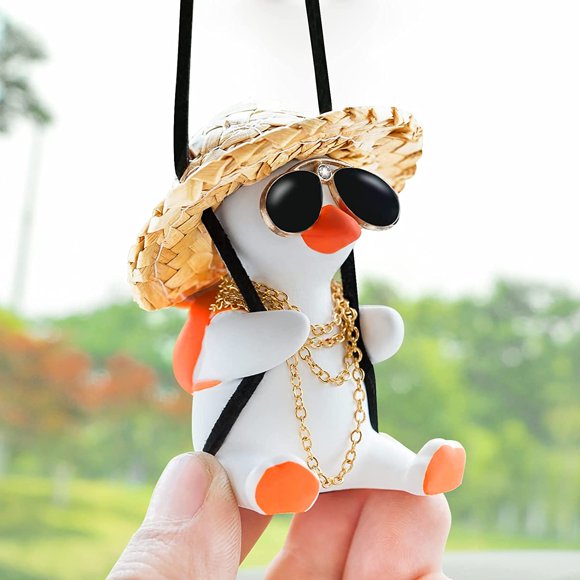 Swinging Duck Car Hanging Ornament, Car Hanging Accessories, Car Accessories interior, duck hanging car ornament(Cool)