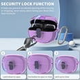 thumbnail image 3 of [Funda protectora] TPU transparente TUDIOW a prueba de golpes para auriculares Bose Ultra Open, 3 of 7