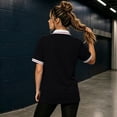 thumbnail image 4 of Summer Polo Shirts for Women Golf Button Collared Short Sleeve Tops Lightweight Work Blouses, M, 4 of 5