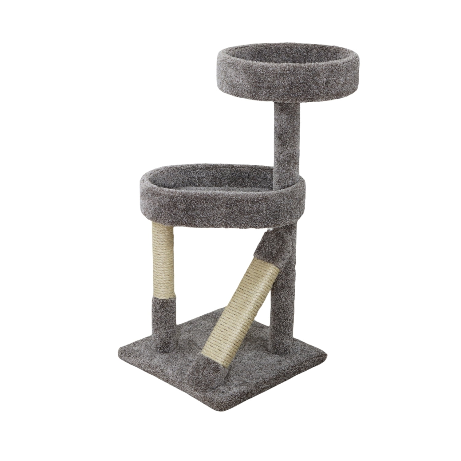 New Cat Condos Cat Tree 41" Scratching Post Condo - Sisal & Carpet Cat Tower for Indoor Cats