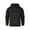 Black, variant on Men's Autumn and Winter Hoodie Sports Hoodie Comfortable Casual Loose Patchwork Solid Color Hooded Sweater Top Hoodies for Men Black L