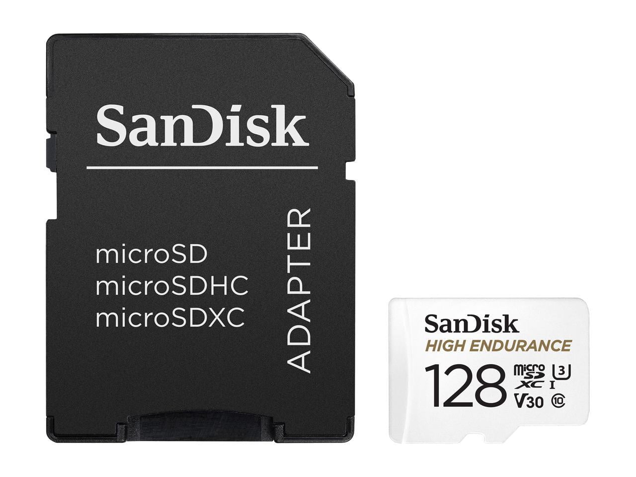 SanDisk, Micro SDHC Card, 128GB High Endurance, U3 V30 Class 10