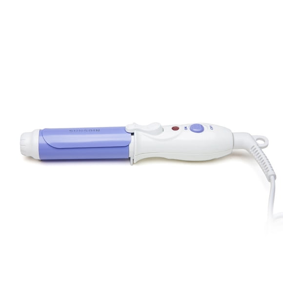 Mini rizador de flequillo de aire, esmaltado de cerámica, pequeño rizador eléctrico, hebilla de cabeza de flor de pera, permanente para el cabello