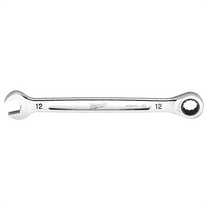 Milwaukee Tool 12MM Metric Ratcheting Combination Wrench, 12-Point, Steel, Chrome