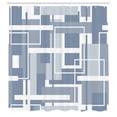 thumbnail image 3 of Ambesonne Geometric Shower Curtain, Futuristic Stripes, 69"Wx70"L, Cadet Blue Grey White, 3 of 5