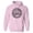 Pink, variant on Santa Decks the Halls Hoodie Sweatshirt Unisex Large Pink