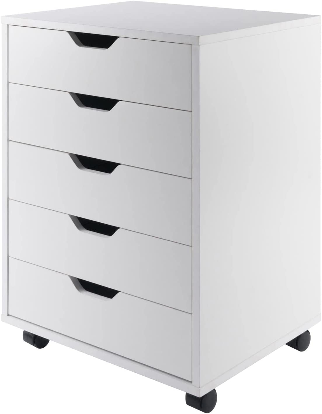 Winsome White 5-Drawer Versatile Storage Cabinet for Home Office