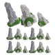 thumbnail image 4 of Miniature Resin Rockery Statue for Decoration 15Pcs Micro Landscape Set, 4 of 4