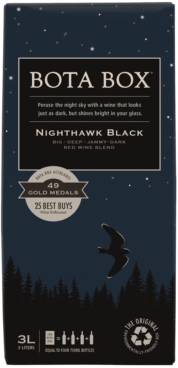 Bota Box Nighthawk Black Blend Wine, 3 L