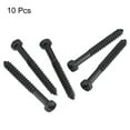 thumbnail image 3 of Uxcell Hex Lag Screws Carbon Steel Half Thread Self-Tapping Bolts for Deck Building Black 5/16" x 2-3/4" 10pcs, 3 of 5