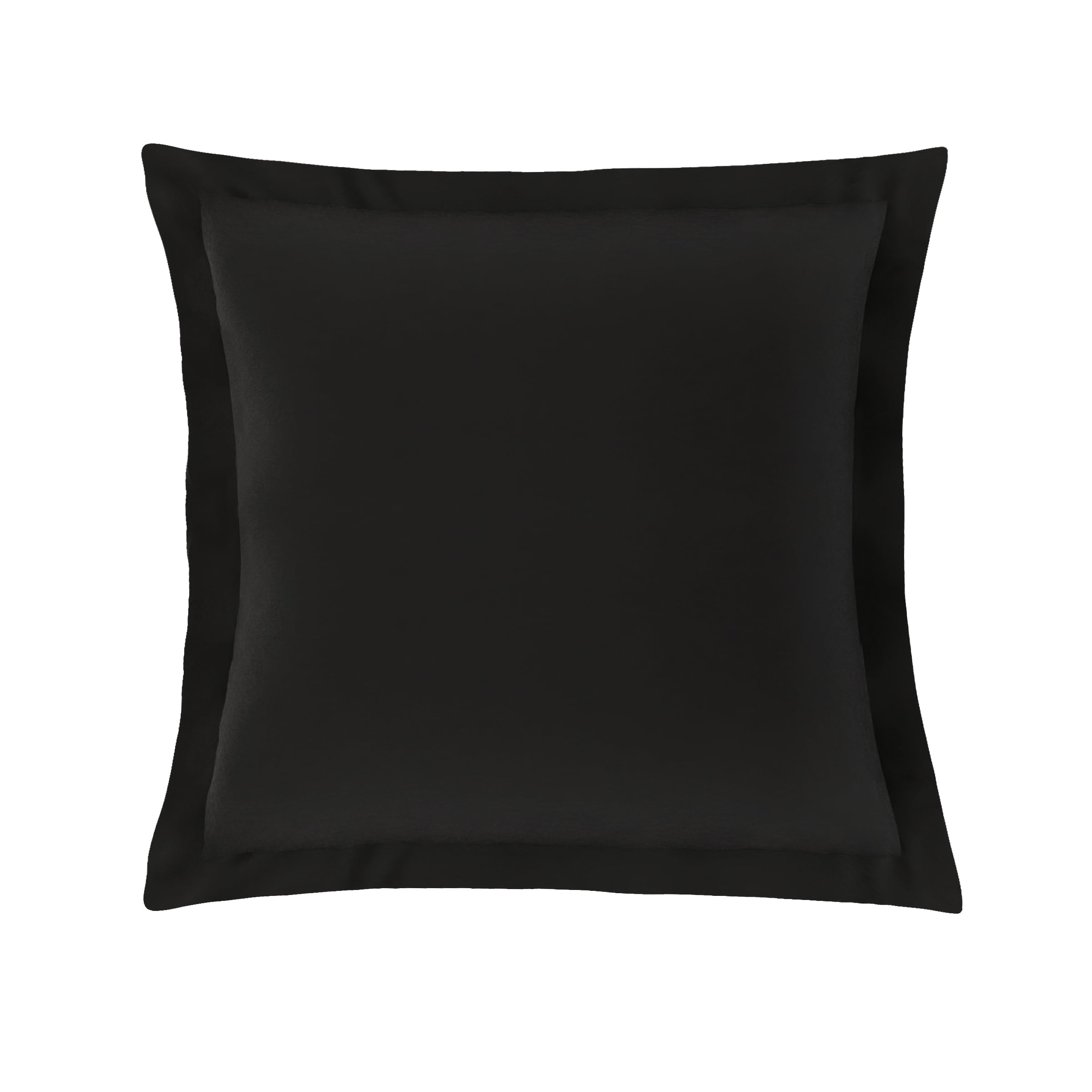 Bed Maker's Tailored Euro Pillow Sham, Black