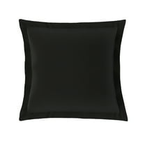 Bed Maker's Tailored Euro Pillow Sham, Black