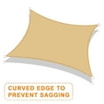 thumbnail image 6 of LOVE STORY Sun Shade Sail Rectangle 95% UV Block Sunshade Awning for Backyard Yard Deck Patio Garden Outdoor Activities and Facility, 20'x20' Sand, 6 of 7