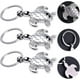 thumbnail image 4 of Llavero de tortuga de metal plateado, 3 piezas, llavero de animales marinos, dijes para bolso, llavero de tortuga de aleación, decoración para Navidad, mochila, teléfono, bolso, decoración d, 4 of 5
