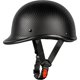 thumbnail image 2 of Casco de moto Yesmotor Vintage Half-Face de fibra de carbono, 2 of 6