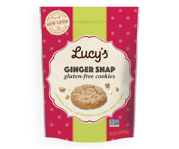 Lucy's Gluten-Free Ginger Snaps Cookies, 5.5 oz