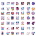 thumbnail image 3 of 120Pcs 67 Stickers Neon Style Six Seven Meme Sticker Funny Decals for Water Bottle Laptop Phone Luggage Fun DIY Stickers for Teens Adults Christmas Presents, 3 of 5
