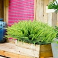 thumbnail image 5 of Artificial Ferns for Outdoors Fake Boston Fern Greenery Plants UV Resistant No Fade Faux Plastic Plants Shrubs for Garden Front Porch Window Box Outdoor Decoration, 5 of 5