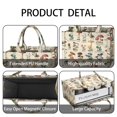 thumbnail image 4 of Large Capacity Tote Bag,Colorful Mushroom Label Light Pattern Handbag Fashion Luxury Tote Bag,15.7"x13"x 5.1" Inches,Laptop Compatible, 4 of 6