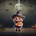thumbnail image 1 of Halloween Pumpkin With 2D Flat Acrylic Backpack Car Pendant & Keychain – Festive Decor Accessories, 1 of 4