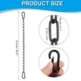 thumbnail image 2 of Kit de hardware para silla colgante de fitness Uxcell, cadena colgante de alta resistencia, extensión de hamaca, negro 1/8 x 20", 2 of 7