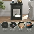 thumbnail image 5 of Hillsdale Coover Wood Rectangular End Table with 1 Drawer, Black, 5 of 22