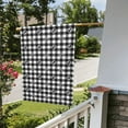 thumbnail image 5 of Wukai Anchor Black Tartan Plaid Garden Flags Double Sided Welcome Garden Yard House Flags Outside Outdoor House (Only Flag), 5 of 8