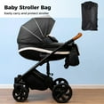 thumbnail image 4 of Stroller Travel Bag, Gate Check Bag for Single and Double Strollers, Lightweight Pushchair Transport Carry Bags with Shoulder Straps for Airplane Travel, 4 of 6