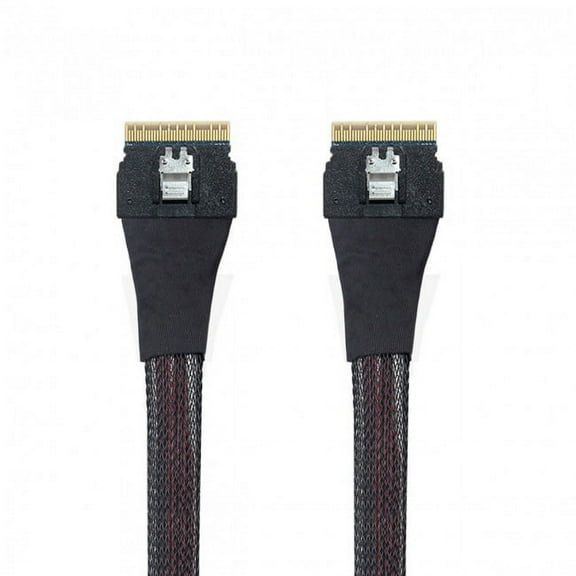 FVH PCI-E Slimline SAS 4.0 SFF-8654 8i 74pin Host to SFF-8654 74Pin Slim SAS Target Cable 50cm