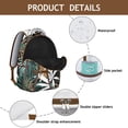 thumbnail image 2 of Colorful Botanical Backpack Hawaiian Floral Palm Leaf Jungle Backpack Tropical Leaf School Bag for Student and Student, 2 of 4