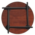 thumbnail image 3 of Kee 30" Round Folding Breakroom Table in Maple/ Black, 3 of 5