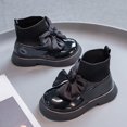 thumbnail image 5 of Ccpelsie Children Winter Boots Toddler Girl Boots Warm Fashion Outdoor Girls Boot for Little Kids Big Kids(Black,9.5), 5 of 9