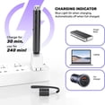 thumbnail image 2 of Juguete para gatos con bolígrafo láser USB recargable, color morado, de IVVTRYI, 2 of 7