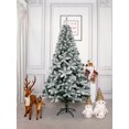 thumbnail image 4 of Árbol de Navidad Artificial de 1.5m con Copos de Nieve Artificiales Decoración Impresionante para tu Sala o Oficina Navidad Árbol Artificial, 4 of 7