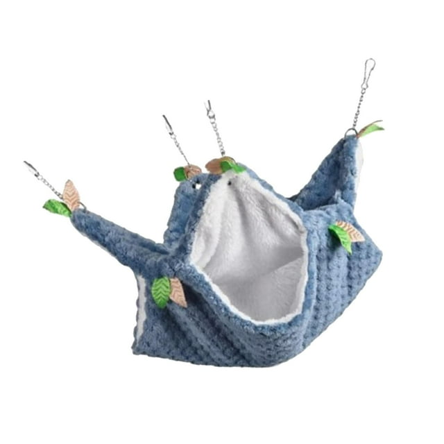 Hamaca para hámster Zulema Hamaca para jaula pequeña azul 33x33cm