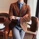 thumbnail image 4 of Traje casual de primavera para hombre, traje de negocios informal urbano, traje de pana superior duradero, chaqueta para hombre, 4 of 5