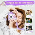 thumbnail image 4 of Envyvip Unicorn Toys Cámara para niños Niñas de 3 a 8 años Cámara digital para niños pequeños Regalos de cumpleaños de Navidad para niñas de 3 4 5 6 7 8 años Linda cámara de video selfie HD 1080P Tarj, 4 of 7