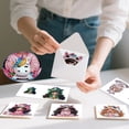 thumbnail image 5 of 6pcs Diamond Painting Kit Greeting Cards, Whimsical Angel Design 5D Handmade Art Birthday Holiday Cards with Envelopes, Christmas Gift, 5 of 7