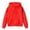 1 Red, variant on Gyujnb Oversized Hooded Pullover with Thumb Holes and Side Slit, Casual Layering Top (Little Girls, Big Girls),11-13 Years