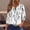 White-2, variant on Babysbule Womens Tunic Tops Long Sleeve Women Casual Printing Long Sleeve Buttons Slim Blouse T-shirt Tops