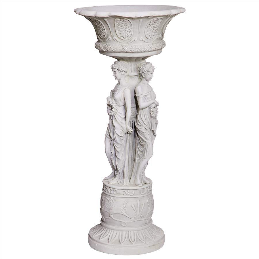 Design Toscano Chatsworth Manor Sculptural Neoclassical Pedestal Urn ...