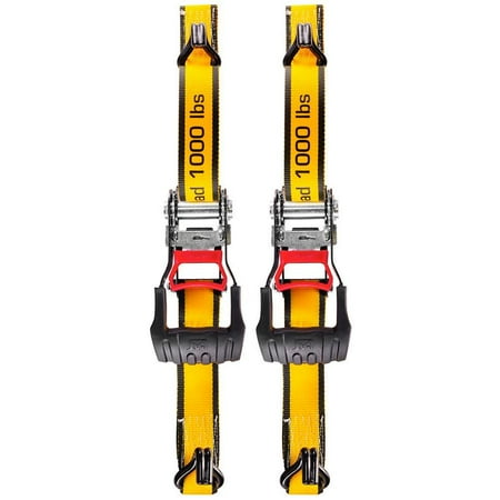 

16 Ft. X 1-1/2 In. 1000 Lbs. Heavy-Duty Ratcheting Tie-Down Straps (2-Pack)