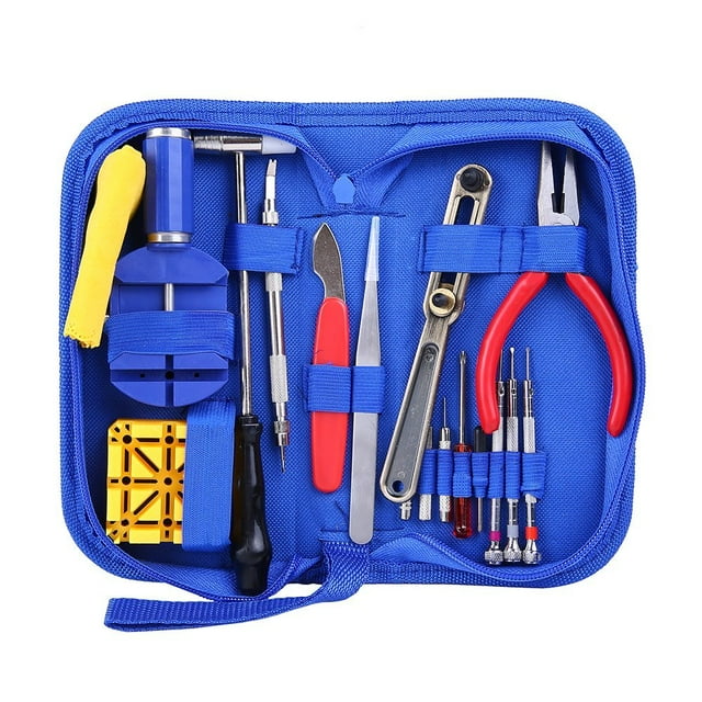 Ohuhu 16 Pcs Professional Watch Repair Tool Kit Case Opener Spring Bar