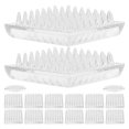 thumbnail image 1 of Minkissy 16Pcs Transparent Square Chair Leg Floor Protectors Non Slip Furniture Pads with Enhanced Grip, 1 of 8