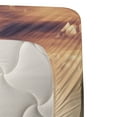 thumbnail image 3 of Ambesonne Nature Fitted & Top Sheet Set with Sham, Winter Evening Mountain, Multicolor, 3 of 4
