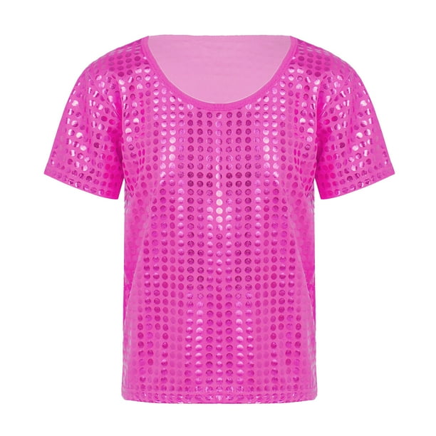 Gibobby Blusa Niñas Chaleco de manga corta para fiesta de disfraces con informal para niñas y niños pequeños (Rosa, 4-5 Años)