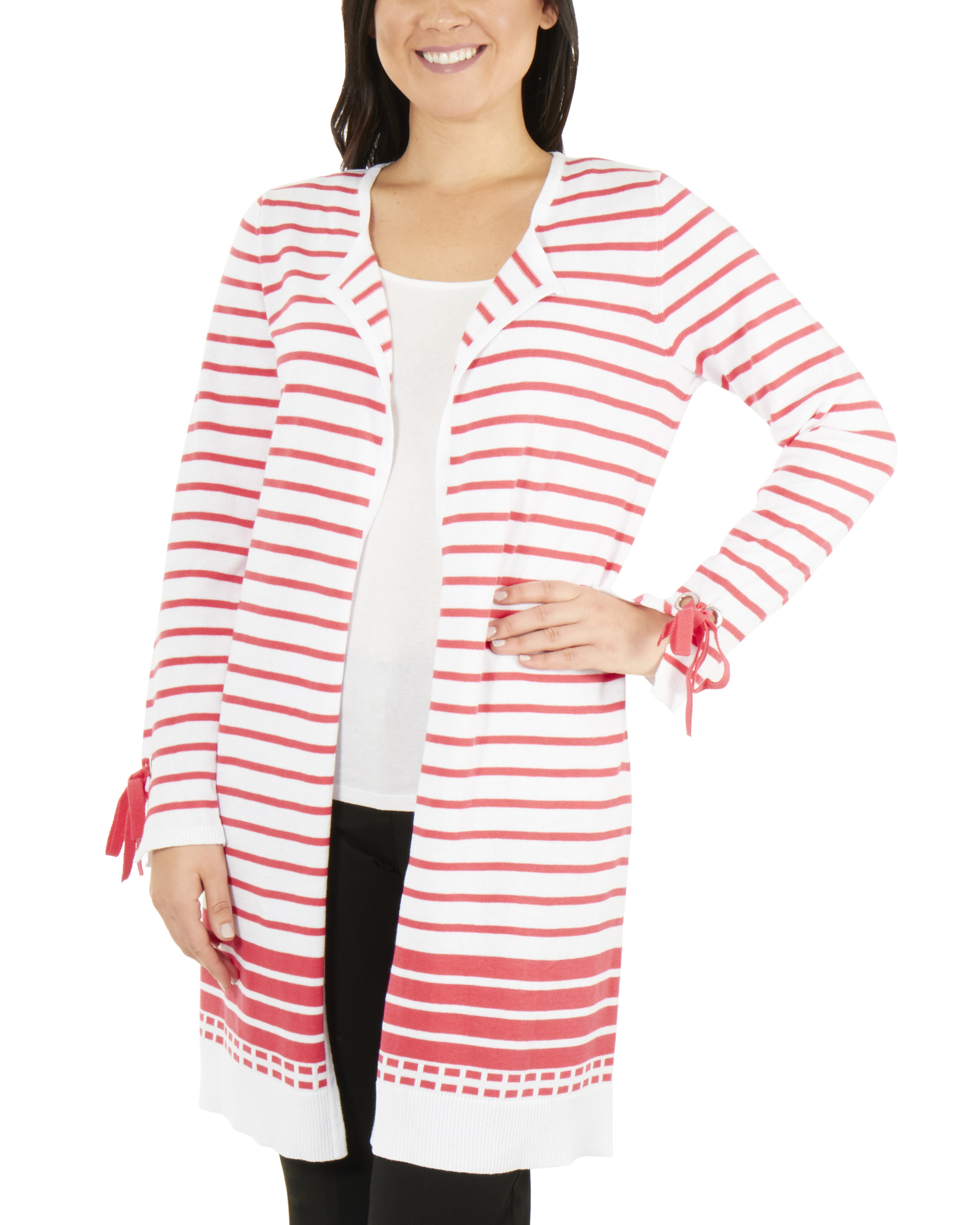 open front tie cardigan