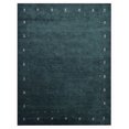 thumbnail image 4 of Rugsotic Carpets Handmade Rugs Hand Knotted Loom Rectangle 9'x12' Dark Green Silk Mix for Indoor Use, 4 of 5