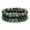 African Pine + Linen Stone, variant on Set of 3 Natural Stone Beaded Bracelets - 8mm Crystal Agate Handmade Stretch Bracelets