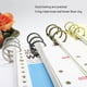 thumbnail image 5 of Bewildely 1 Juego de anillos para libros, Metal suelto con buena resistencia, plata, tres círculos consecutivos, Kit DIY, accesorios de papelería para Artesanía 15 mm Bewildely HA059761-01, 5 of 6